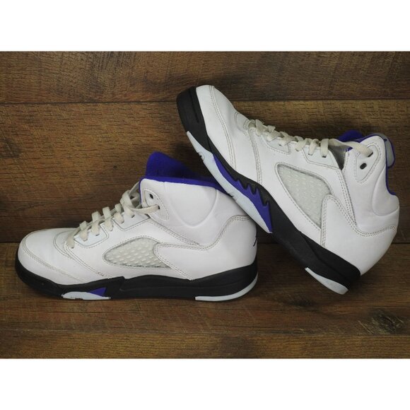 Nike Air Jordan 5 Retro 440889-141 Dark Concord 2022 Size 2.5Y White Purple - Picture 6 of 8